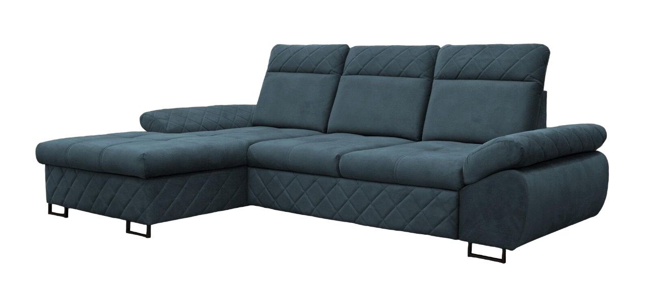 JVmoebel Ecksofa Wohnzimmer Textil L-Form Sofas Braune Ecksofa Couch Polstermöbel, Mit Bettfunktion von JVmoebel
