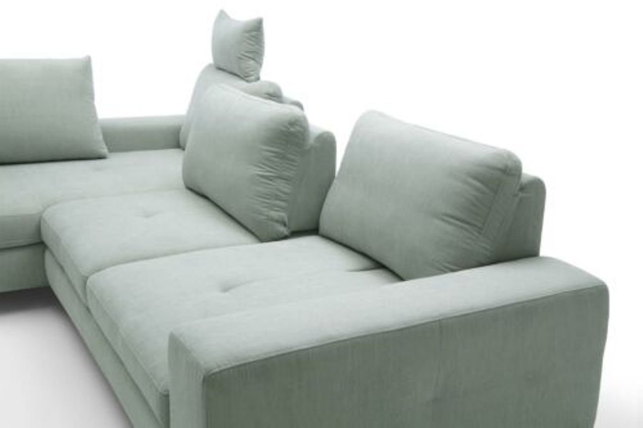 JVmoebel Ecksofa Wohnzimmer Textil L-Form Sofas Sofas Ecke Ecksofa Couch Polstermöbel, Made in Europe von JVmoebel