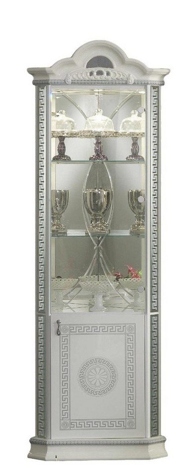 JVmoebel Eckvitrine Eckschrank Luxus Vitrine Vitrinen Schrank Holz Schränke Italienische Made in Europa von JVmoebel