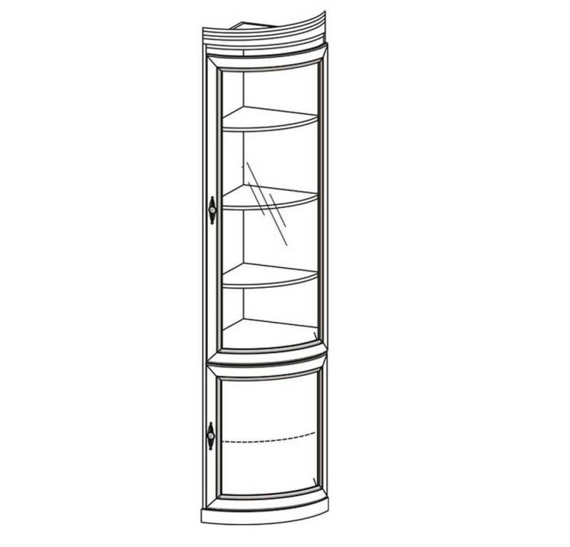 JVmoebel Eckvitrine Eckvitrine aus Glas für Wohnzimmer - stilvoller Schrank Made in Europa JVmoebel Eckvitrine Eckvitrine aus Glas für Wohnzimmer - stilvoller Schrank Made in Europa von JVmoebel