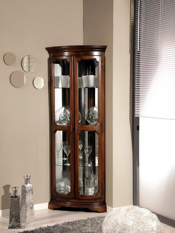 JVmoebel Eckvitrine Elegante Möbel aus Glas und Holz im stilvollen Design Made in Europa von JVmoebel
