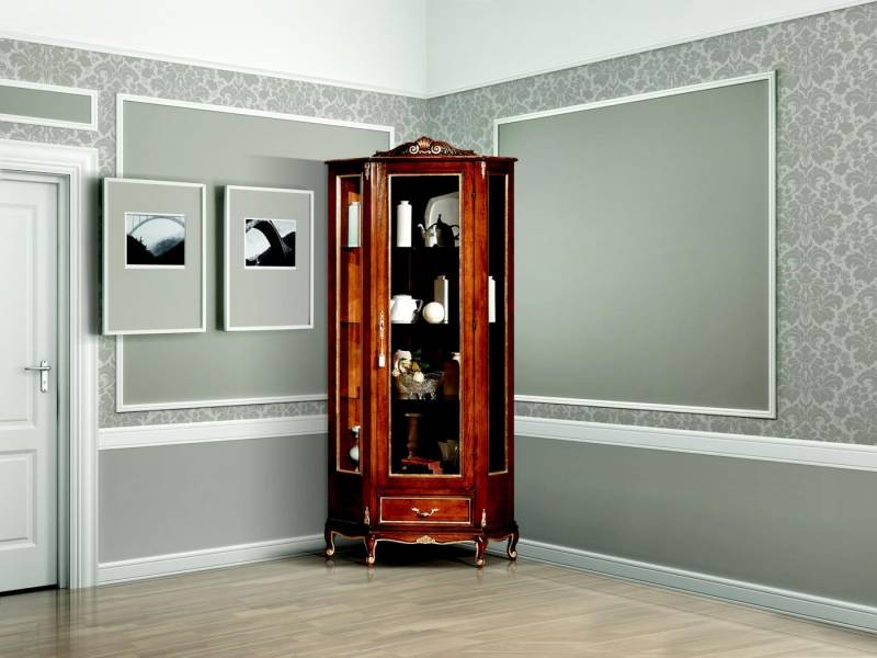 JVmoebel Eckvitrine Italienische Luxusschrank Vitrine für stilvolles Wohnen Made in Europa JVmoebel Eckvitrine Italienische Luxusschrank Vitrine für stilvolles Wohnen Made in Europa von JVmoebel