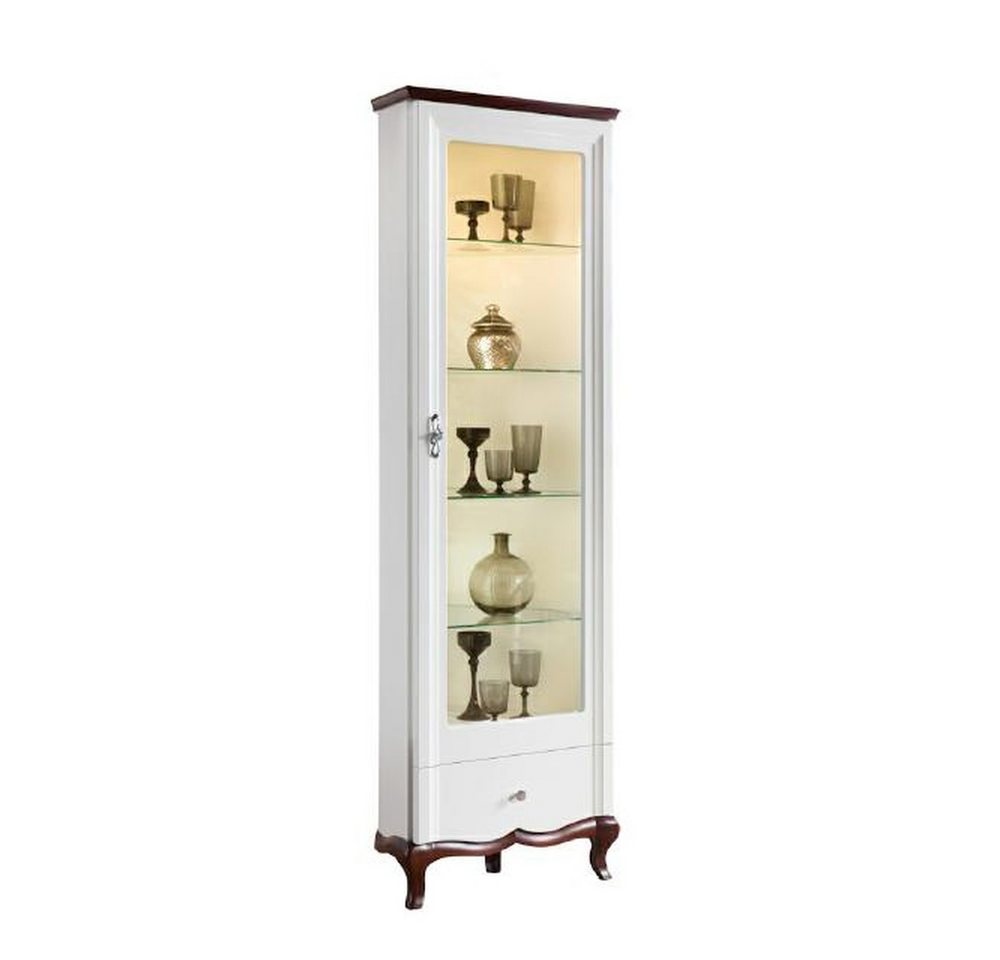 JVmoebel Eckvitrine Klassische Vitrinen aus echtem Massivholz Handarbeit MIWN Made in Europa von JVmoebel