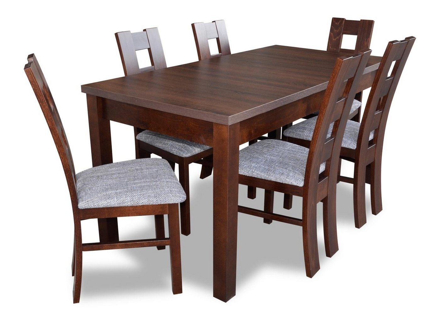 JVmoebel Essgruppe, Designer Möbel Holz Tisch Sitz Ess Zimmer 6x Stühle 7tlg. Set Garnitur von JVmoebel