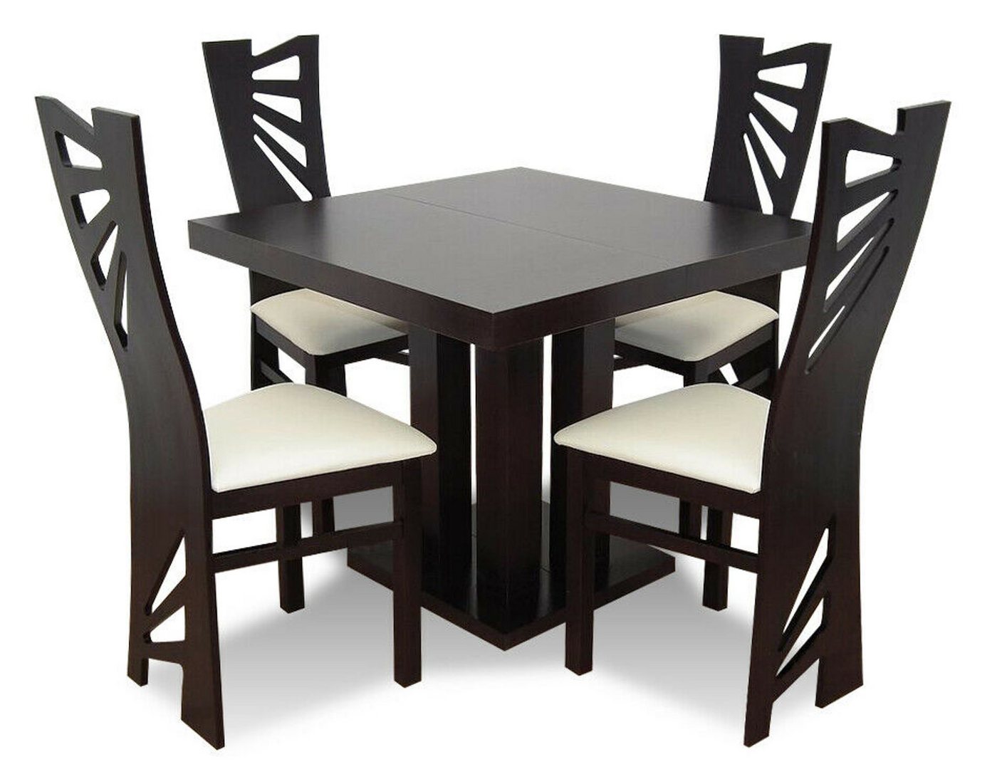 JVmoebel Essgruppe, Esstisch Tisch Holz Esszimmer Garnitur 4x Stuhl Set Stühle 5 tlg. von JVmoebel