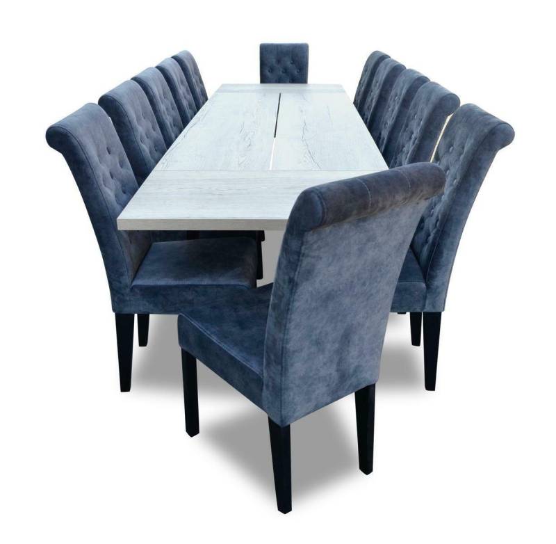 JVmoebel Essgruppe, (7-tlg), Luxus Esszimmer Design Garnitur 7tlg. Set Tisch + 6 Stuhl von JVmoebel