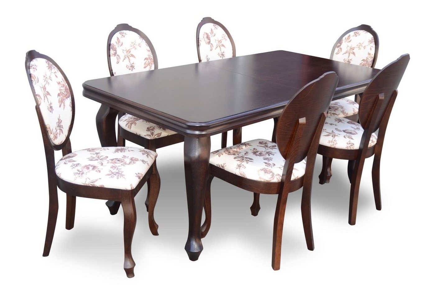 JVmoebel Essgruppe, Klassischer Esstisch Tisch Holz Esszimmer Garnitur + 6x Stuhl Set Stühle 7tlg. von JVmoebel