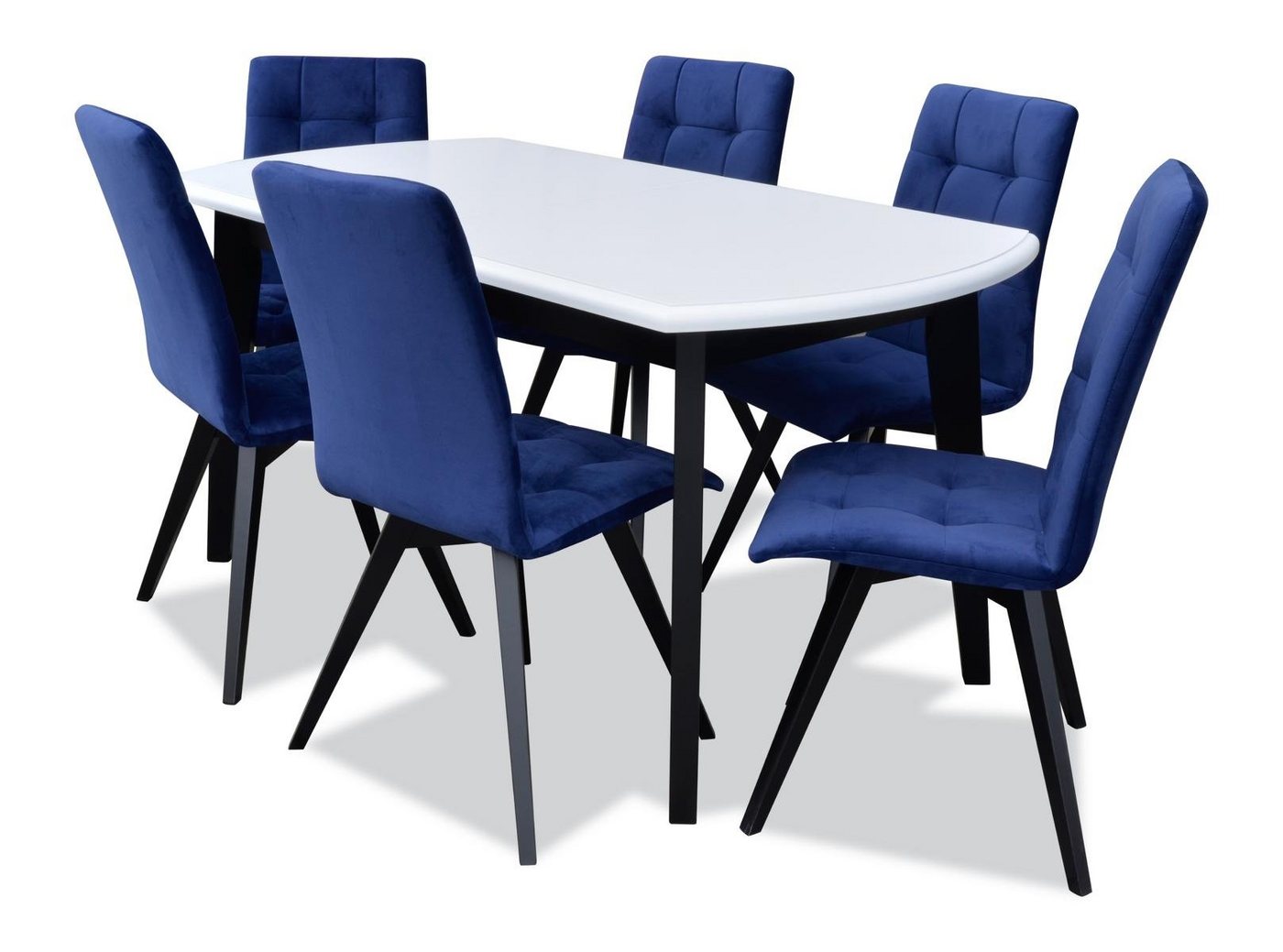 JVmoebel Essgruppe, Komplett Set Esstisch 6x Stühle Esszimmer Essgruppe Holz Tisch 7tlg von JVmoebel