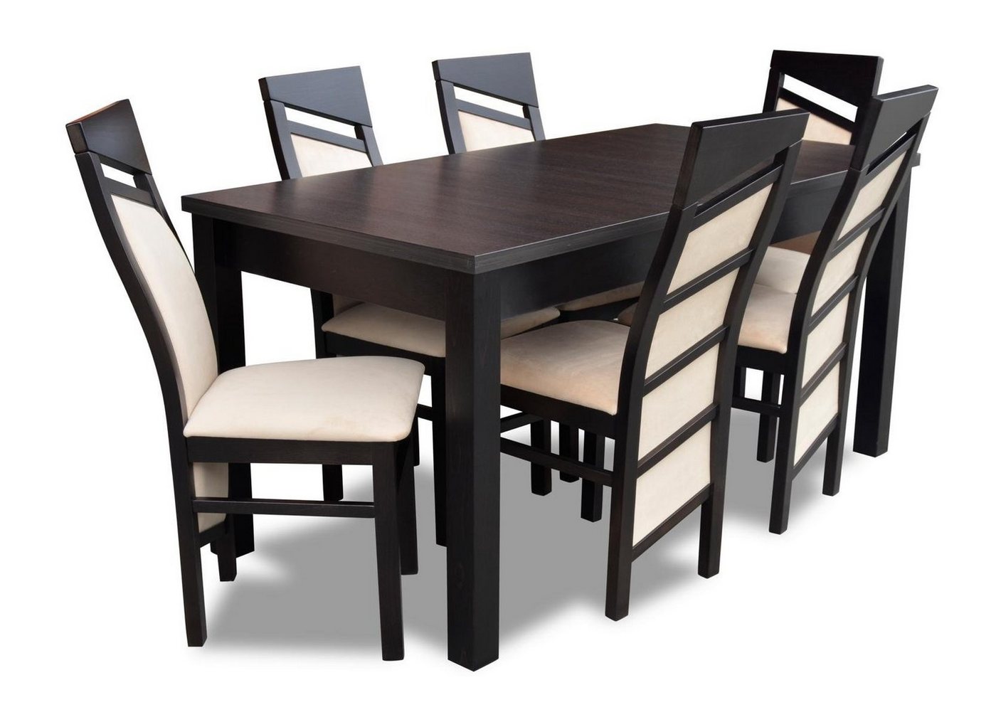 JVmoebel Essgruppe, Esszimmer Garnitur Tisch 6x Lehnstuhl Stühle Luxus Essgruppe Set 7tlg von JVmoebel
