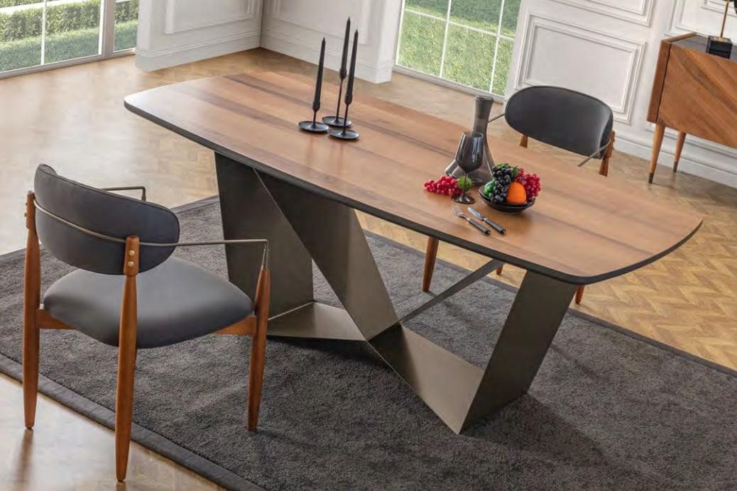 JVmoebel Essgruppe Elegantes Esszimmer Set: Stilvoller Tisch mit 4 Stühlen, 5tlg., (5-tlg., Essgruppe 5tlg Esstisch + 4х Stühle), Made in Europa von JVmoebel