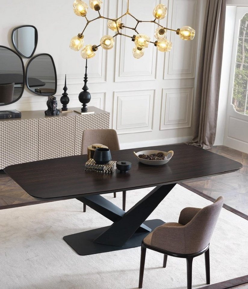JVmoebel Essgruppe Esszimmer Set aus Holz mit 5 Stühlen in Braun, Made in Europa von JVmoebel