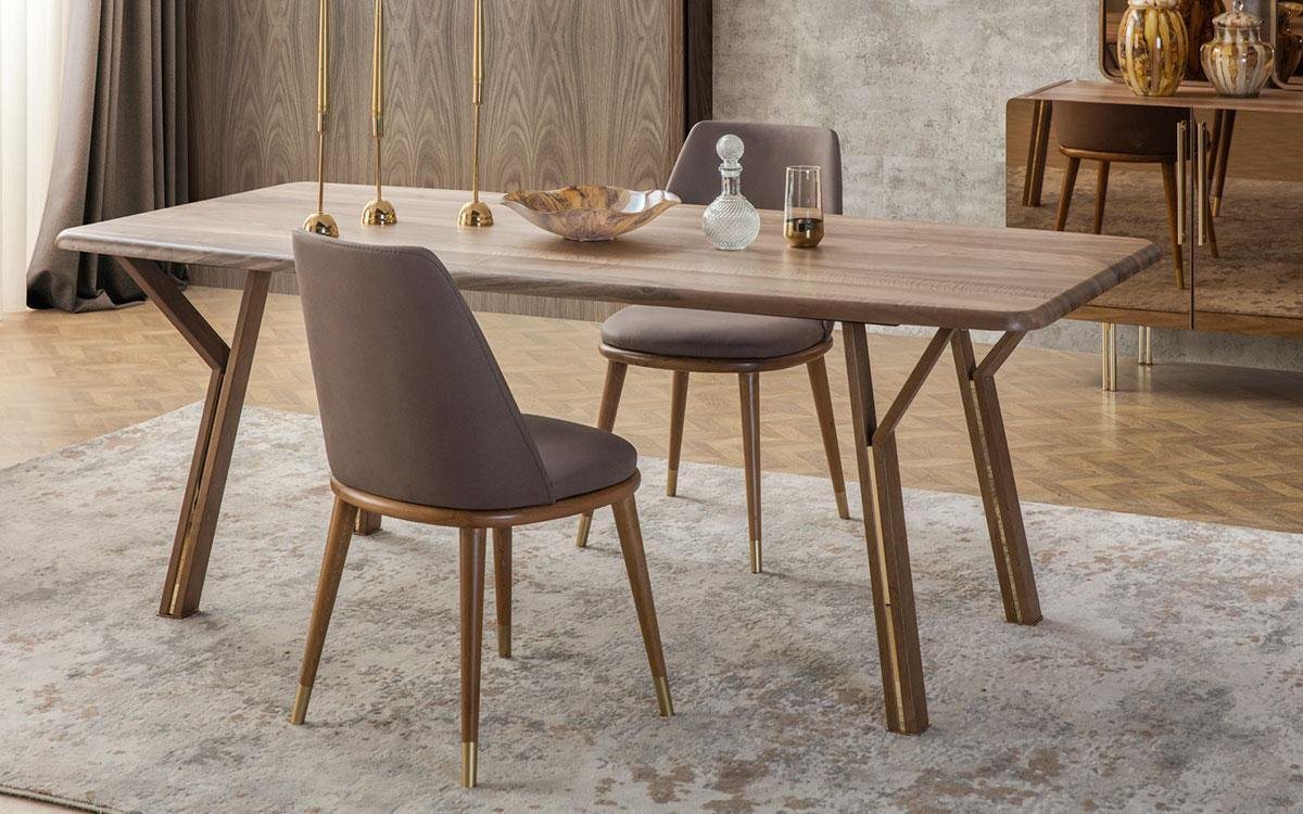 JVmoebel Essgruppe Garnitur Esszimmer Stuhl Set 6x Stühle + Esstisch Luxus Möbel Gruppe, Made In Europe von JVmoebel