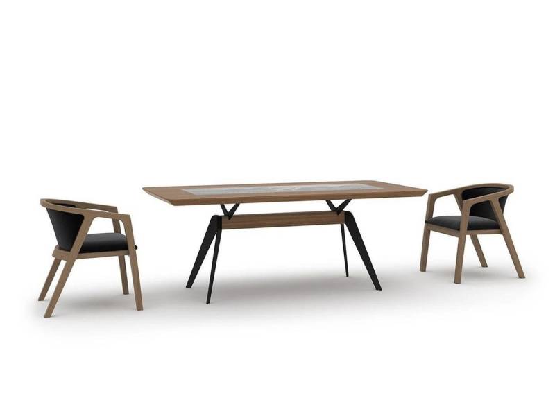 JVmoebel Essgruppe Komplett Esszimmer Esstisch 4x Stühle Einrichtung Modern Design, (5-tlg., 1x Esstisch + 4x Stühle), Made in Europa von JVmoebel