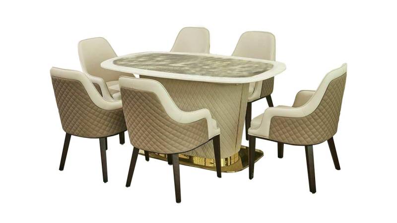 JVmoebel Essgruppe Komplett Set Esstisch 4x Stühle Esszimmer Set Ess Gruppe Leder Tisch, Made in Europa von JVmoebel