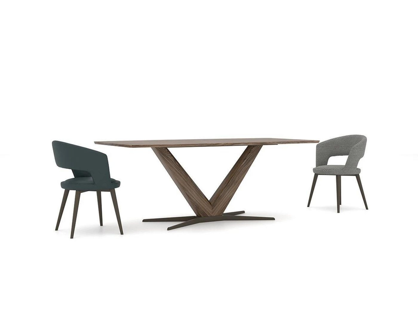JVmoebel Essgruppe Komplett Set Esszimmer Esstisch 4x Stühle Design Luxus Tisch, (5-tlg., 1x Esstisch + 4x Stühle), Made in Europa von JVmoebel