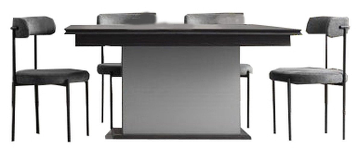 JVmoebel Essgruppe Luxuriöses Esszimmer Set mit 4 Stühlen und Tisch, (5-tlg., Esstisch/4x Stühle), Made in Europa von JVmoebel