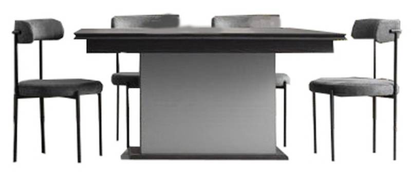 JVmoebel Essgruppe Luxuriöses Esszimmer Set mit 4 Stühlen und Tisch, (5-tlg., Esstisch/4x Stühle), Made in Europa von JVmoebel