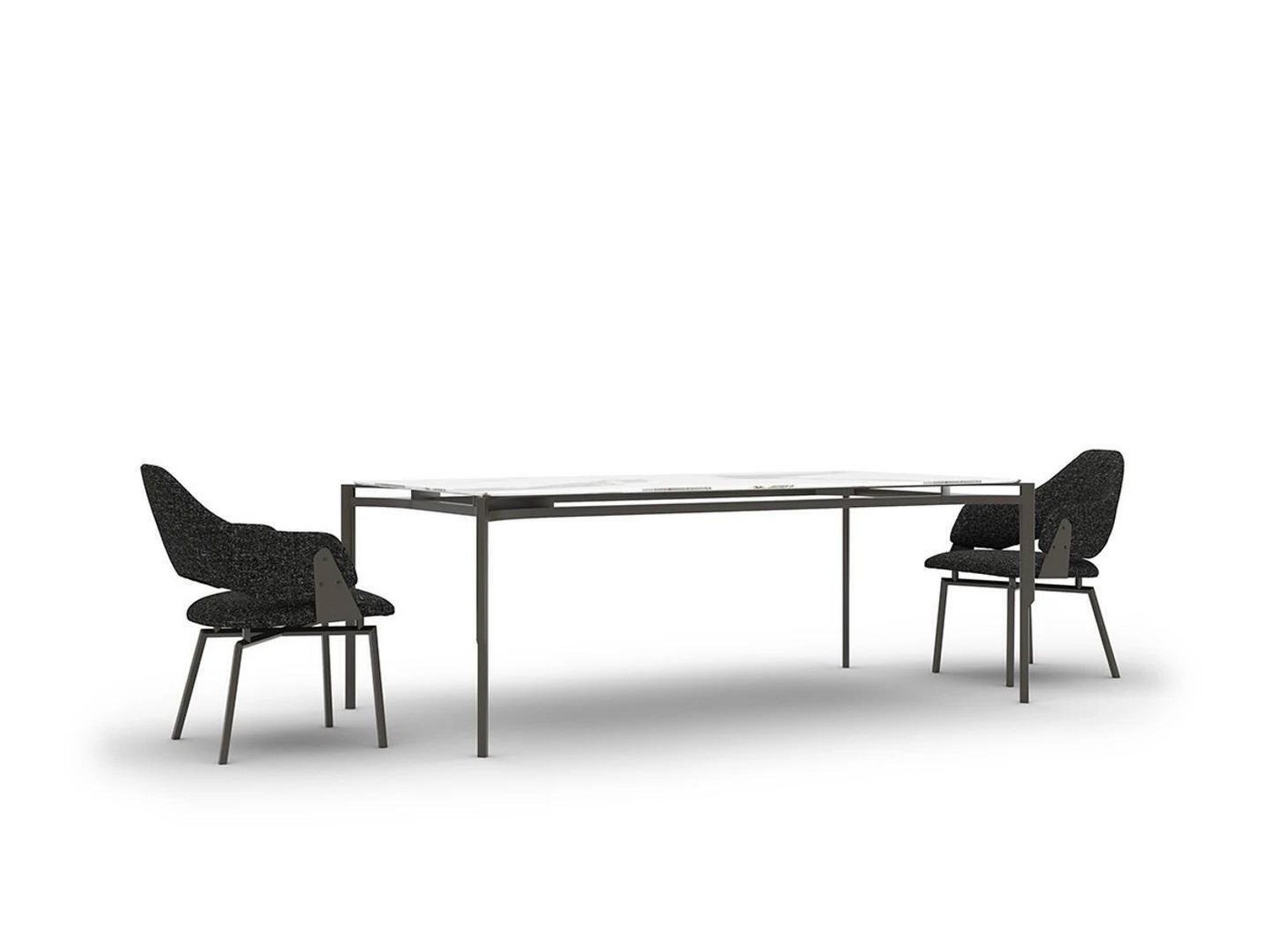 JVmoebel Essgruppe Modern Esszimmer Möbel Esstisch 4x Stühle Einrichtung Tisch, (5-tlg., 1x Esstisch + 4x Stühle), Made in Europa von JVmoebel