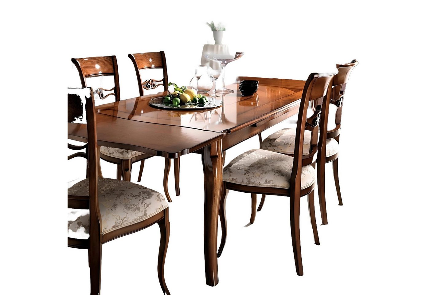 JVmoebel Essgruppe Tisch Esszimmer Set Essgruppe Esstisch + 6x Moderne Stühle, Made in Europa JVmoebel Essgruppe Tisch Esszimmer Set Essgruppe Esstisch + 6x Moderne Stühle, Made in Europa von JVmoebel
