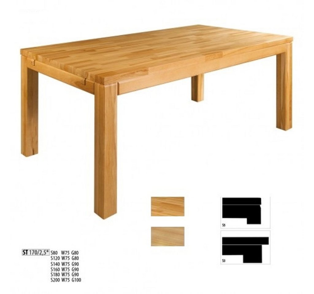 JVmoebel Esstisch, EssHandgemachter Holztisch Massivholz Esstisch Konferenztisch von JVmoebel