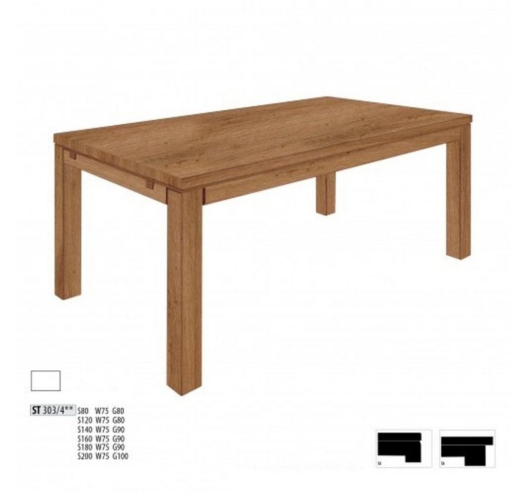 JVmoebel Esstisch, Holztisch Holz Tische Tisch Esszimmer Massiv 80 x 80 cm von JVmoebel