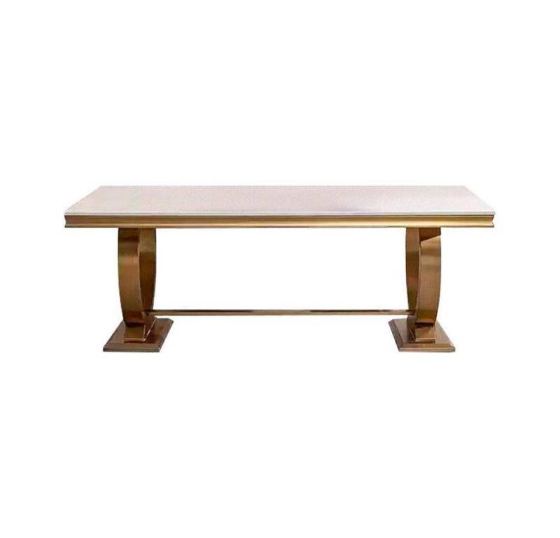 JVmoebel Esstisch Designer Rechteckiger Esstisch Esszimmer Möbel Luxus Edelstahltische (1-St., 1x nur Esstisch ohne Stühle), Made in Europa von JVmoebel