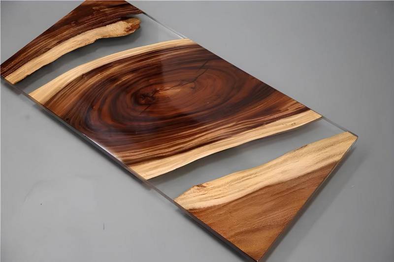 JVmoebel Esstisch Echtholz River Tisch aus Epoxidharz - Massiv und einzigartig, Made in Europa von JVmoebel