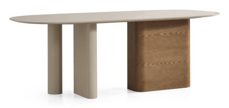 JVmoebel Esstisch Essgarnitur Esszimmer Set: Weißer Holztisch + 4 Polsterstühle, Made in Europe von JVmoebel