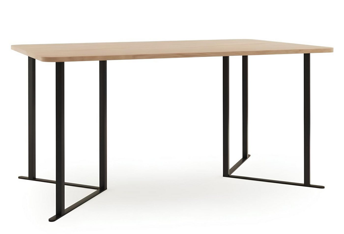 JVmoebel Esstisch Moderner Design Beige Esstisch aus Holz & Metall (1-St), Made in Europa von JVmoebel