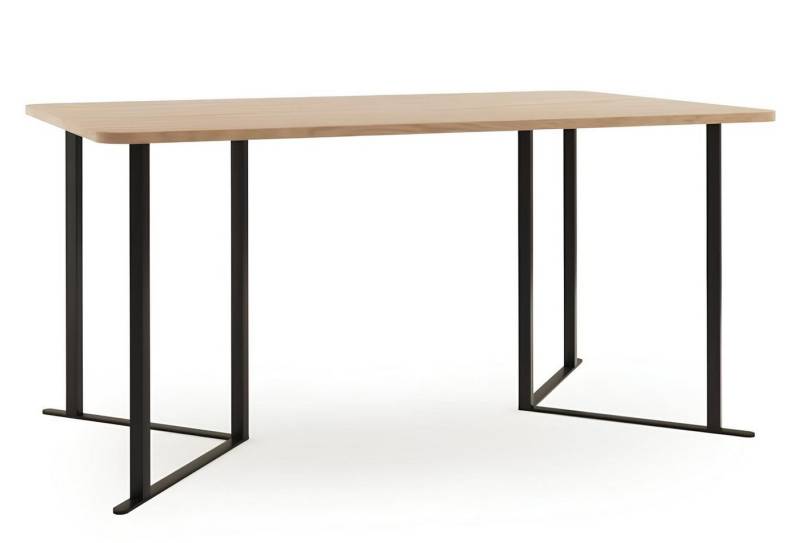 JVmoebel Esstisch Moderner Design Beige Esstisch aus Holz & Metall (1-St), Made in Europa von JVmoebel