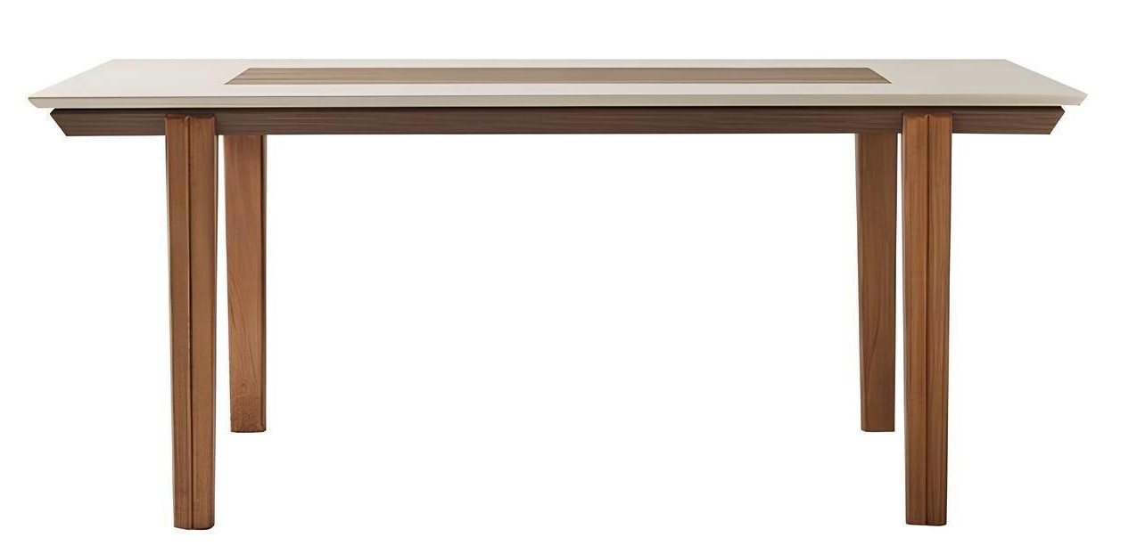 JVmoebel Esstisch Stilvoller Weißer Brauner Esstisch Deluxe Esszimmermöbel Holz Modern (Esstisch), Made in Europa von JVmoebel