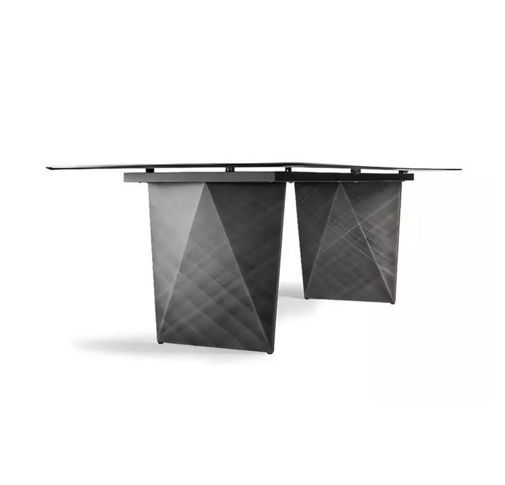 JVmoebel Esstisch Tisch Esszimmer Esstisch Modern Glas Wohnzimmertisch Design Metall (1-St., Esstisch), Made in Europa von JVmoebel