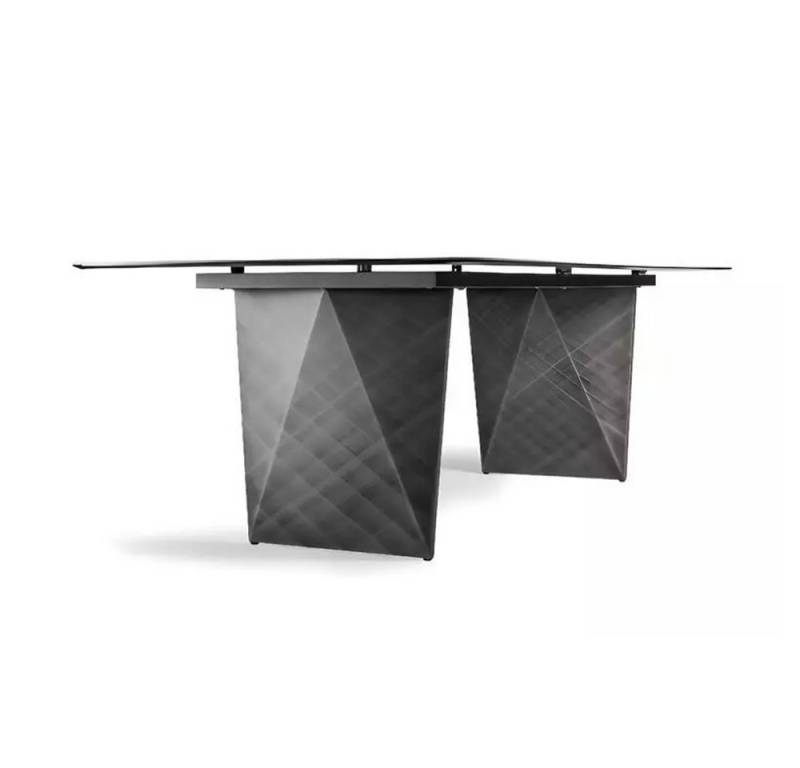 JVmoebel Esstisch Tisch Esszimmer Esstisch Modern Glas Wohnzimmertisch Design Metall (1-St., Esstisch), Made in Europa von JVmoebel