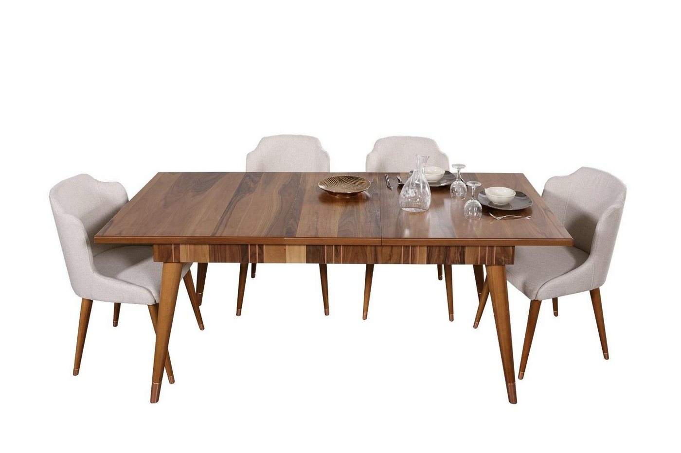 JVmoebel Esstisch Tische Holztisch Metall Tisch Luxus Esstische Holz Neu von JVmoebel