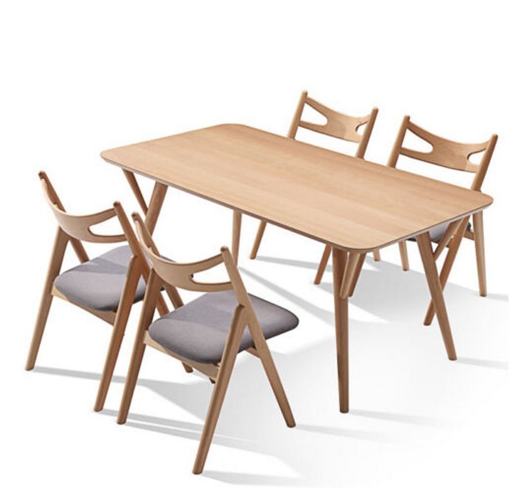 JVmoebel Esszimmer-Set, Esstisch Esstische Tisch Büro Design Konferenztisch Tisch +4 Stühle von JVmoebel