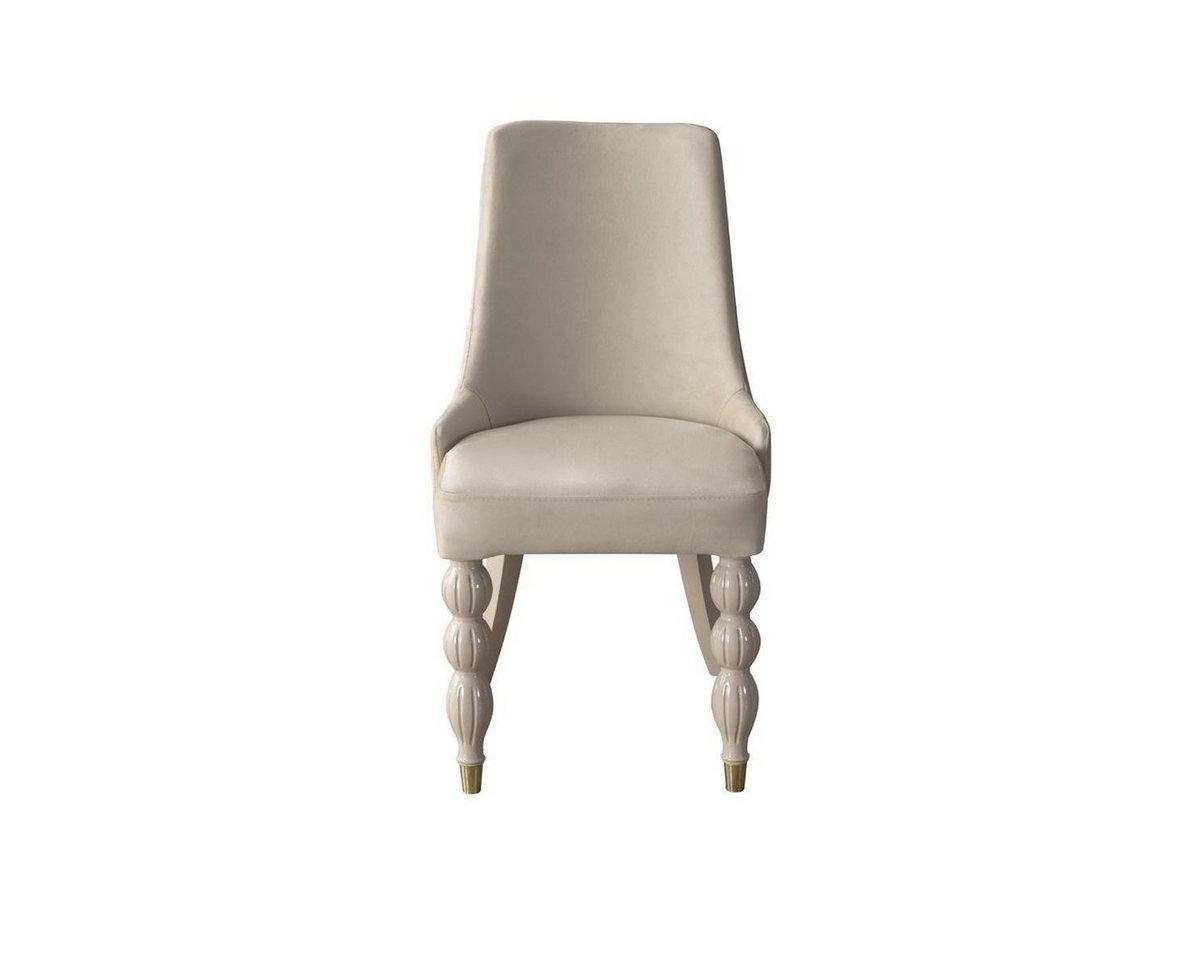 JVmoebel Esszimmer-Set Beige Polsterstuhl Set für modernes Esszimmer x6 Designer Küchenstühle, (6-St., 6x Stühle), Made in Europa von JVmoebel
