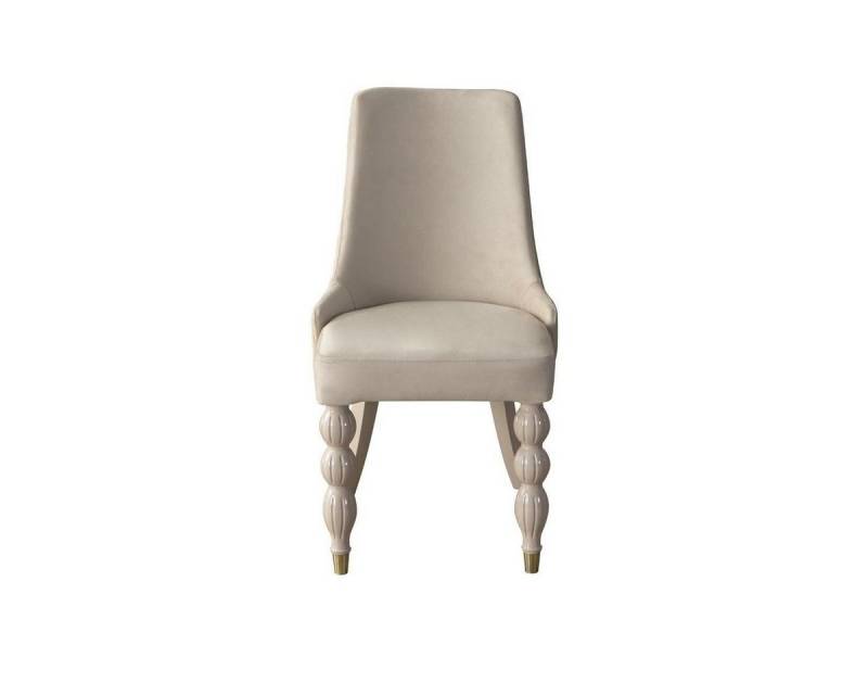 JVmoebel Esszimmer-Set Beige Polsterstuhl Set für modernes Esszimmer x6 Designer Küchenstühle, (6-St., 6x Stühle), Made in Europa von JVmoebel