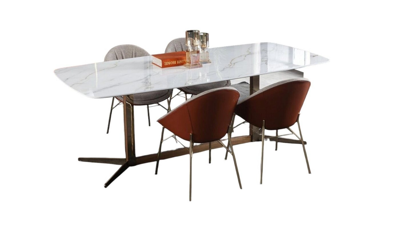 JVmoebel Esszimmer-Set Esstisch Italienische Designer Möbel Einrichtung Tisch mit 4 Stühlen, (5-St., 1x Esstisch + 4x Stühle), Made in Europa von JVmoebel