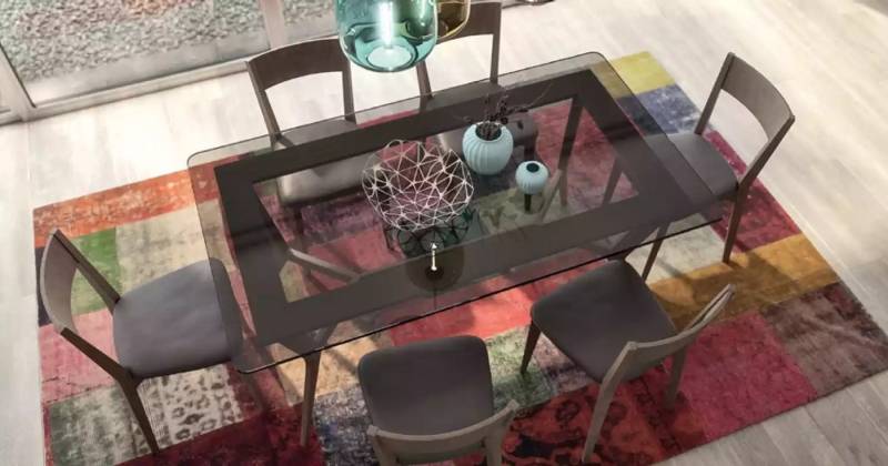 JVmoebel Esszimmer-Set Holztisch mit 6 Stühlen - Essgruppe Set 7-teilig Neu, (7-St., Esstisch + 6x Stuehle), Made in Europa von JVmoebel