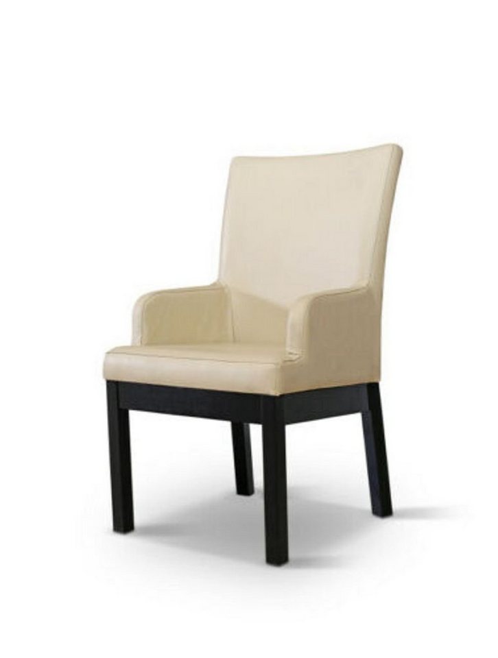 JVmoebel Esszimmersessel, Design Sessel Polster Set 2x Stuhl Holz 100% Leder Stühle Gastro von JVmoebel