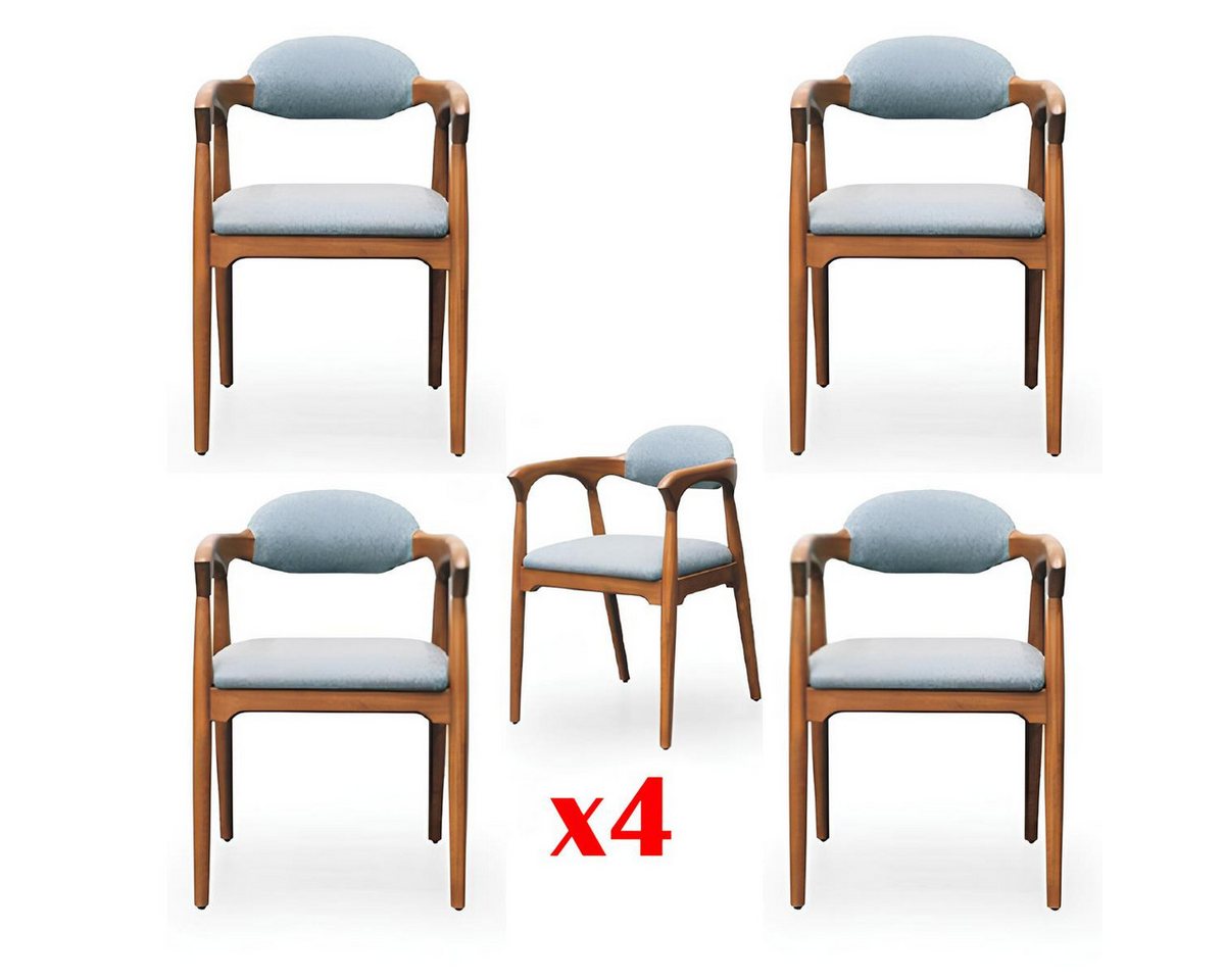 JVmoebel Armlehnstuhl Esszimmer Garnitur 4x Stuhl Set Stühle Lehn Garnitur Essgruppe Möbel, Made in Europa JVmoebel Armlehnstuhl Esszimmer Garnitur 4x Stuhl Set Stühle Lehn Garnitur Essgruppe Möbel, Made in Europa von JVmoebel