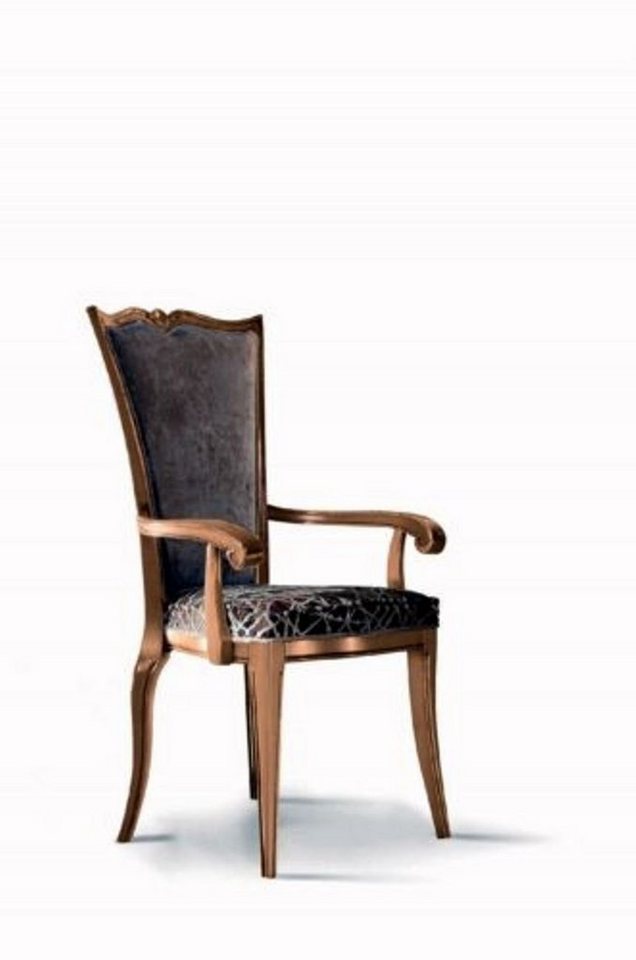 JVmoebel Esszimmerstuhl, Esszimmerstuhl Art déco Armlehne Esszimmer Stühle Design Textil Luxus von JVmoebel