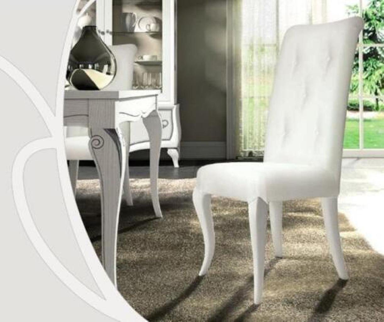 JVmoebel Esszimmerstuhl, Esszimmerstuhl Stuhl Esszimmer Modern Stuhle Holz Design Ess Weiß von JVmoebel