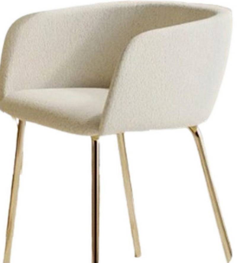 JVmoebel Armlehnstuhl Stühle Sessel Esszimmer Stühl Stoff Lehn Holz Sitz Weiß, Made in Europa JVmoebel Armlehnstuhl Stühle Sessel Esszimmer Stühl Stoff Lehn Holz Sitz Weiß, Made in Europa von JVmoebel