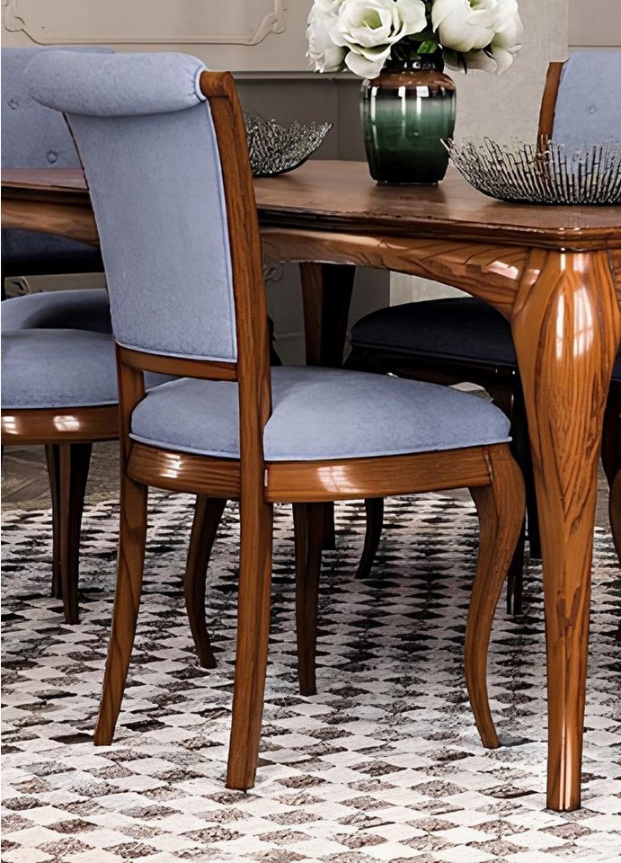 JVmoebel Esszimmerstuhl Stühle Wohnzimmer Esszimmer Lehnstuhl Polsterstuhl ohne Armlehne, Made in Italy von JVmoebel