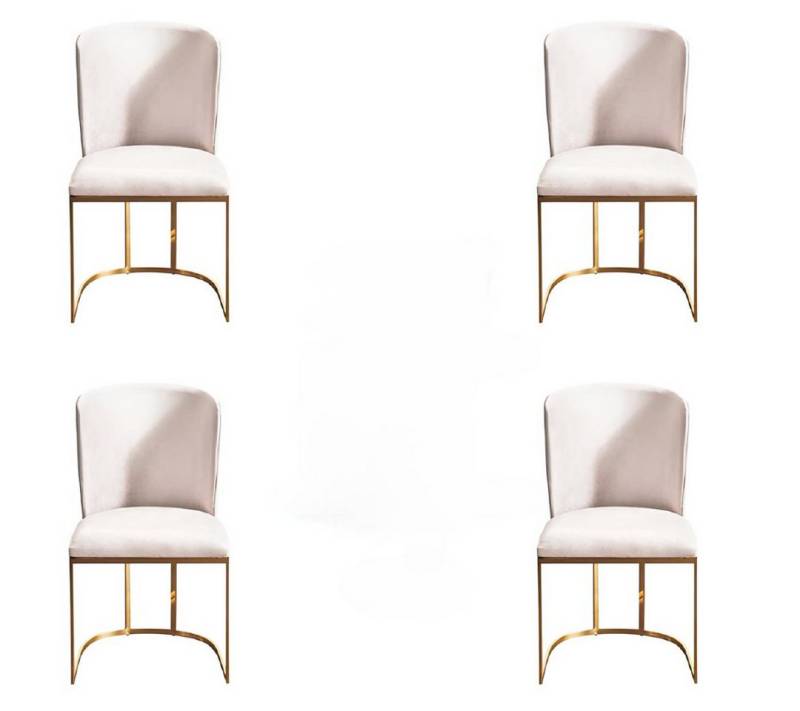 JVmoebel Esszimmerstuhl 4er Set Textilstühle – Stilvolle Wohn- & Esszimmer Möbel Garnitur, Made in Europa von JVmoebel