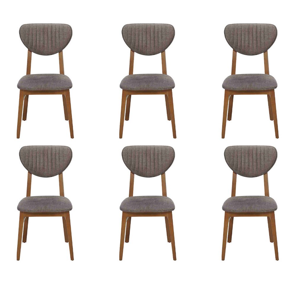 JVmoebel Esszimmerstuhl 6er Set Polsterstühle für Esszimmer – Design Garnitur (6 St), Made in Europa von JVmoebel