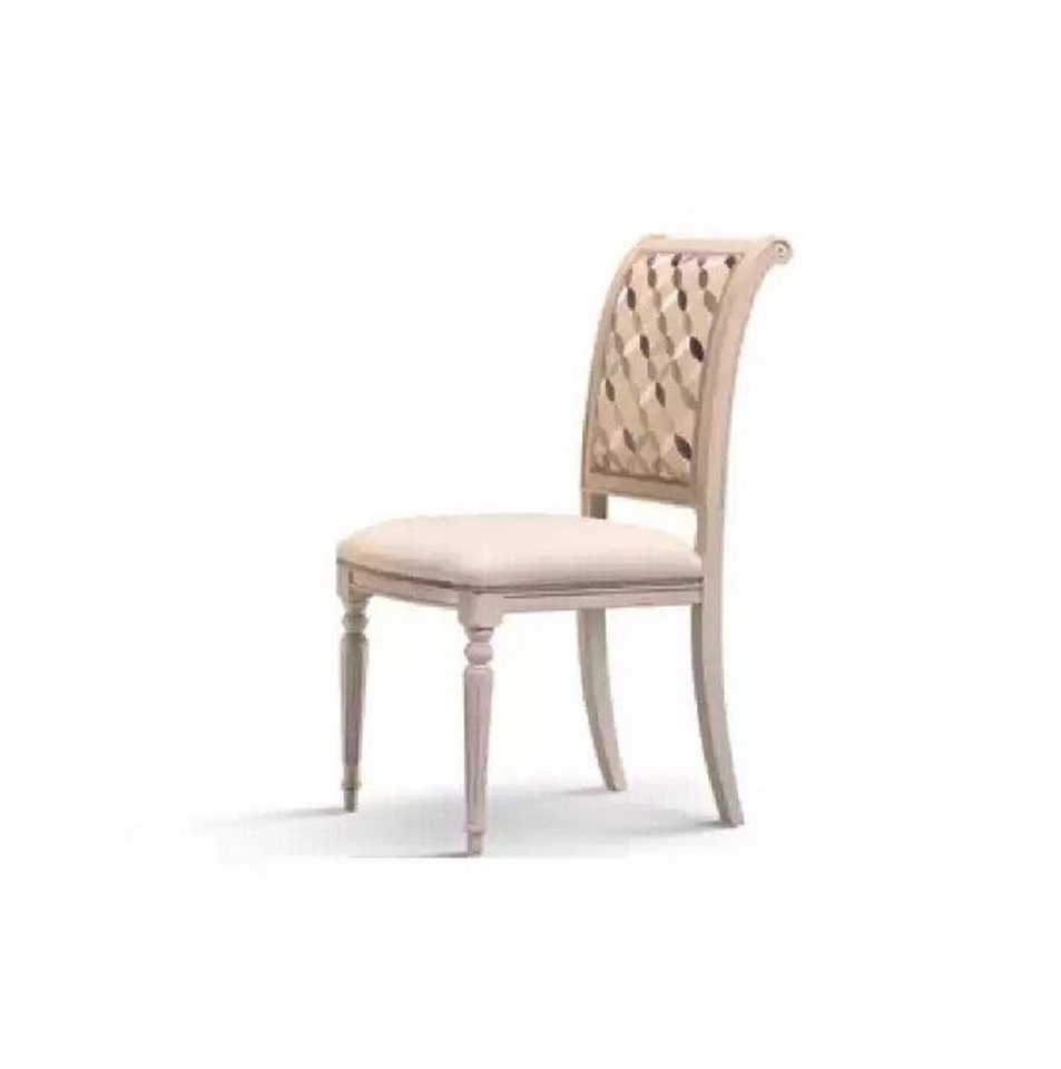 JVmoebel Esszimmerstuhl Beige Stuhl Polster Luxus Designerstuhl Esszimmer Design Neu (1 St), Made in Italy von JVmoebel