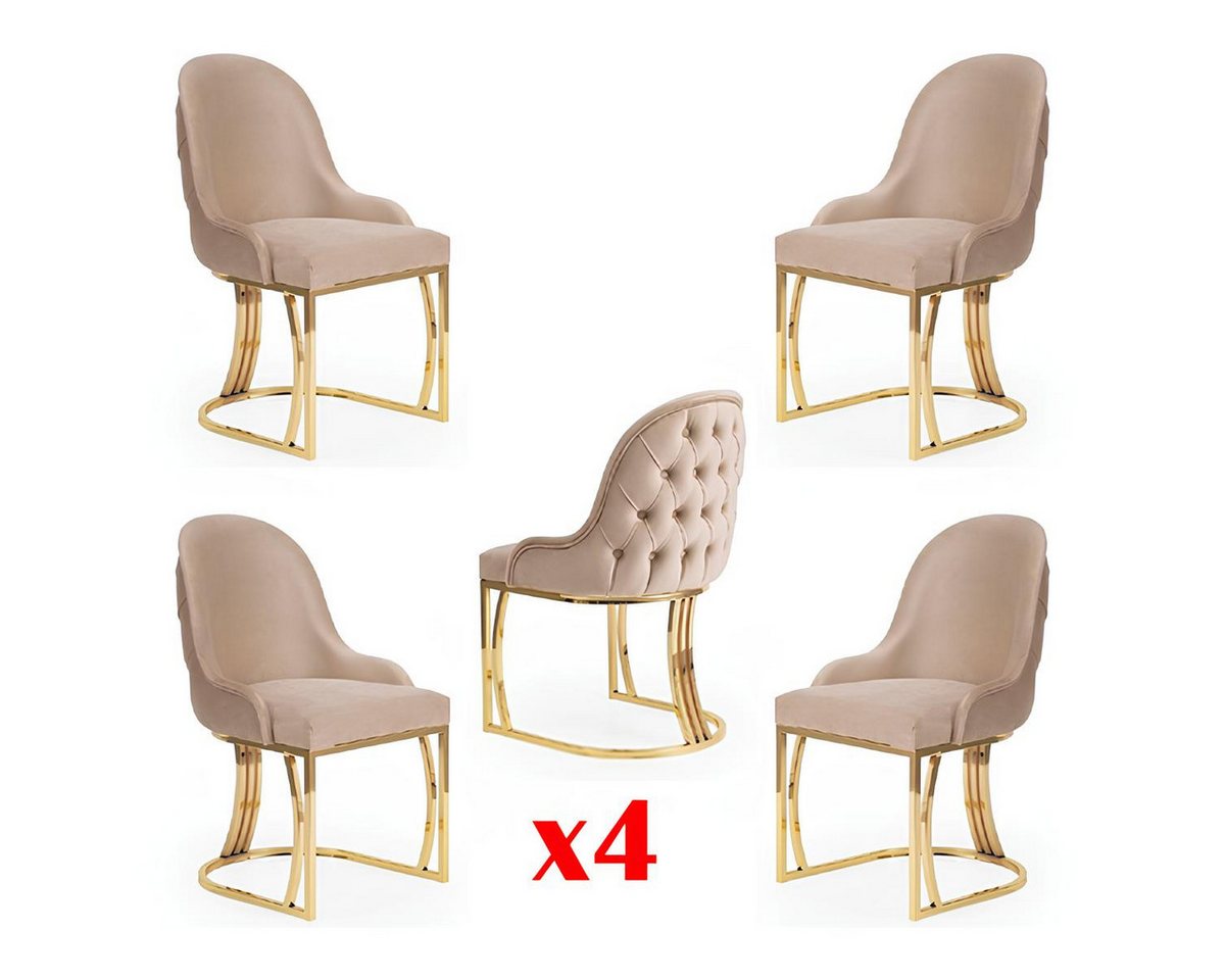 JVmoebel Esszimmerstuhl Beige Stuhl Set für Esszimmer - 2 Sessel mit Stoffpolsterung, Made in Europa JVmoebel Esszimmerstuhl Beige Stuhl Set für Esszimmer - 2 Sessel mit Stoffpolsterung, Made in Europa von JVmoebel