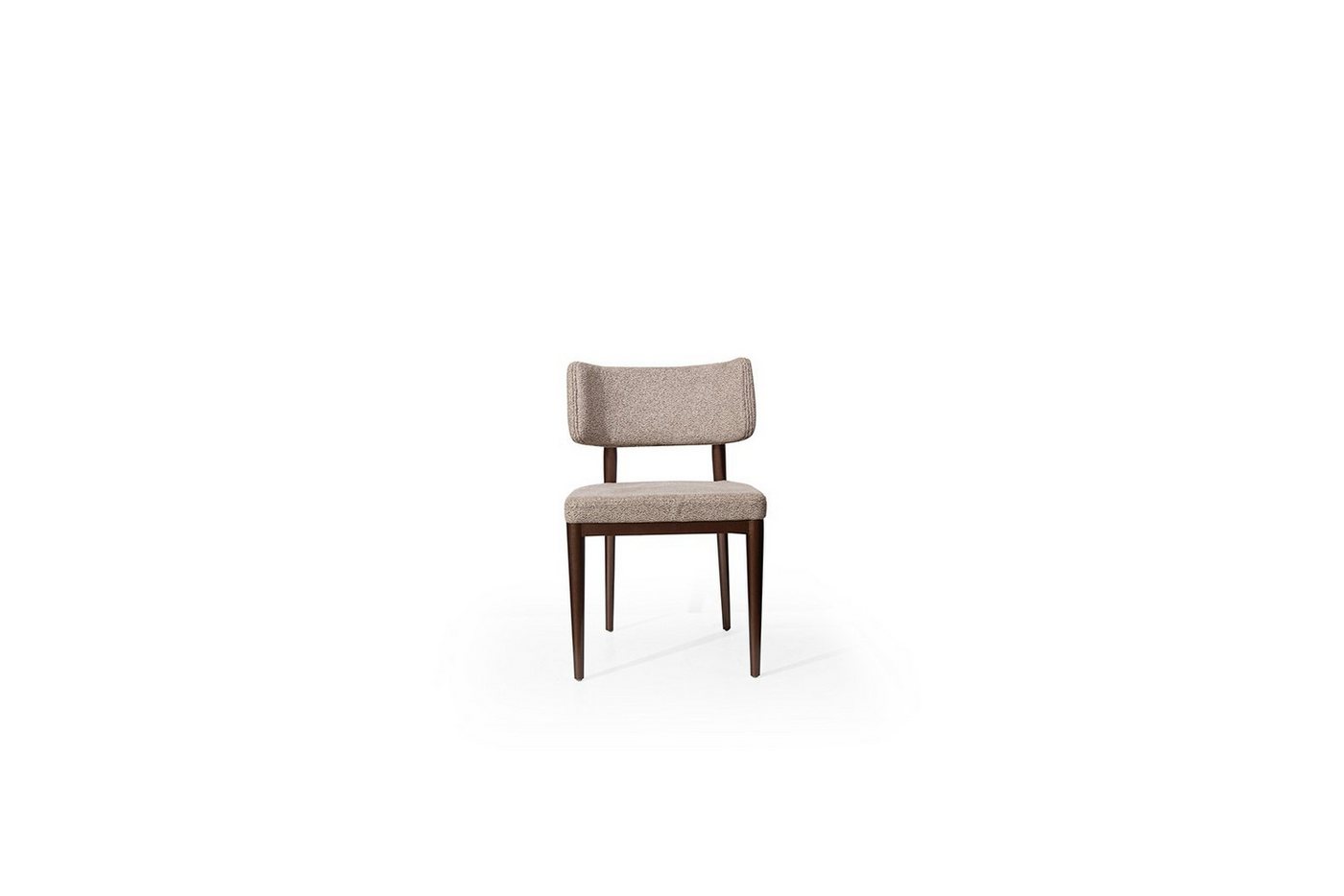 JVmoebel Esszimmerstuhl Beiger Esszimmerstuhl mit Holzfüßen - Designer Möbelstück (1 St), Made in Europa von JVmoebel